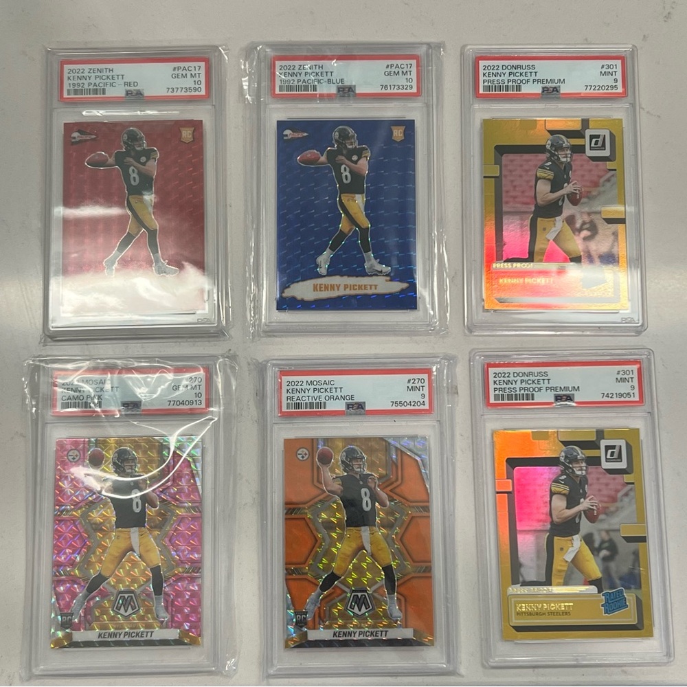 Graded Kenny Pickett Rookie Lot.
